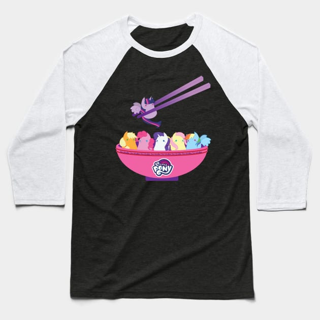 Pony-Dumplings Baseball T-Shirt by InuStudios